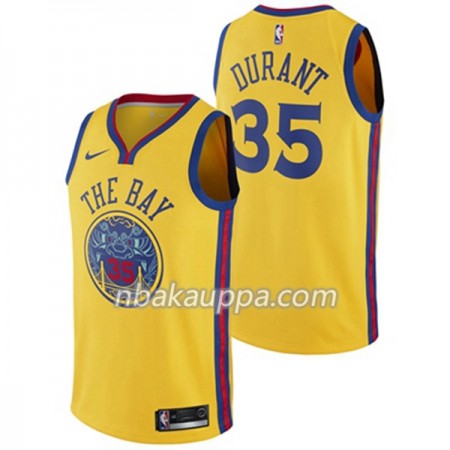 Golden State Warriors Kevin Durant 35 Nike City Edition Pelipaidat Swingman - Miesten